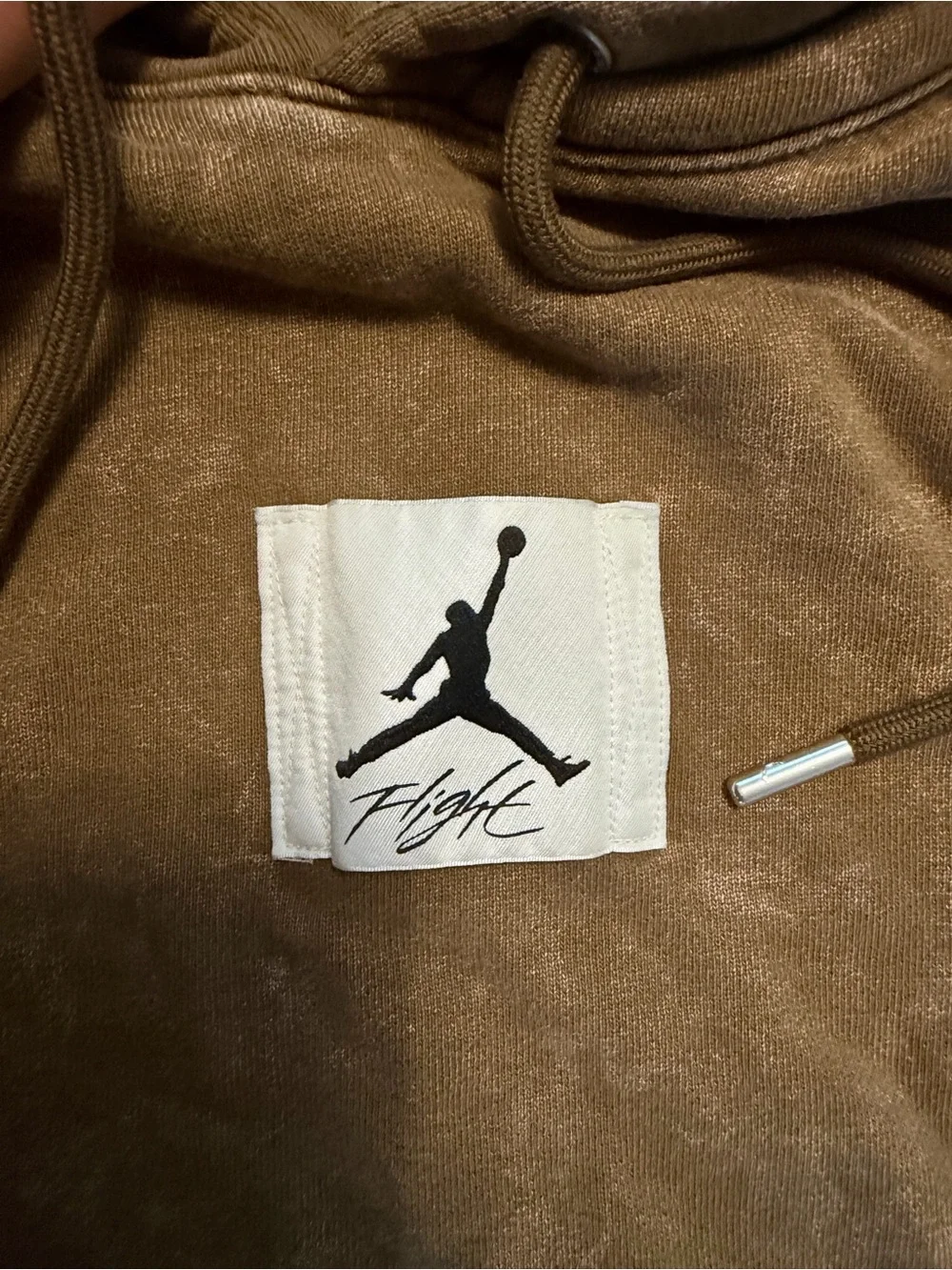 Jordan Olive Green Washed Pullover Hoodie